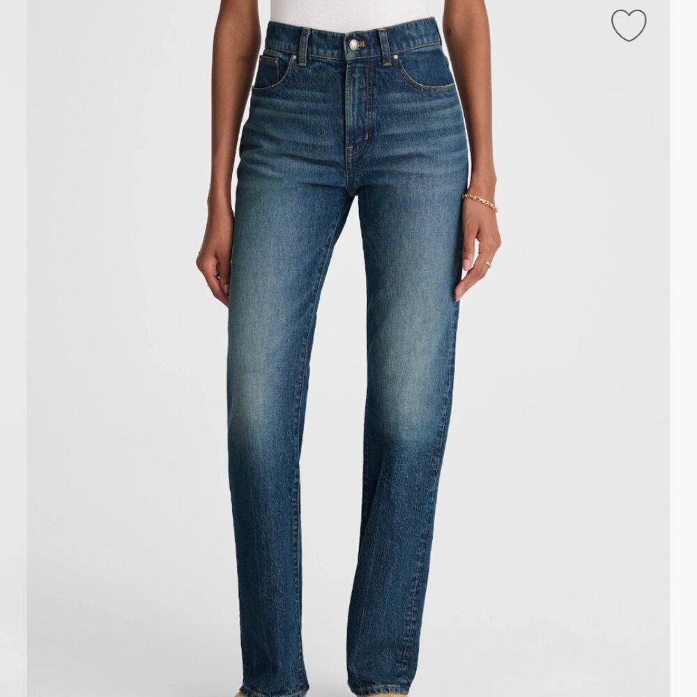 NWT Madewell longline straight leg jeans, size 28